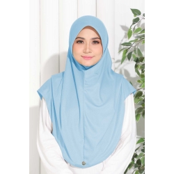 Tudung Adeela Active Size L - Baby Blue